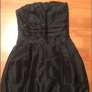 Lil Black Balloon Gown w/ Scalloped Bodice